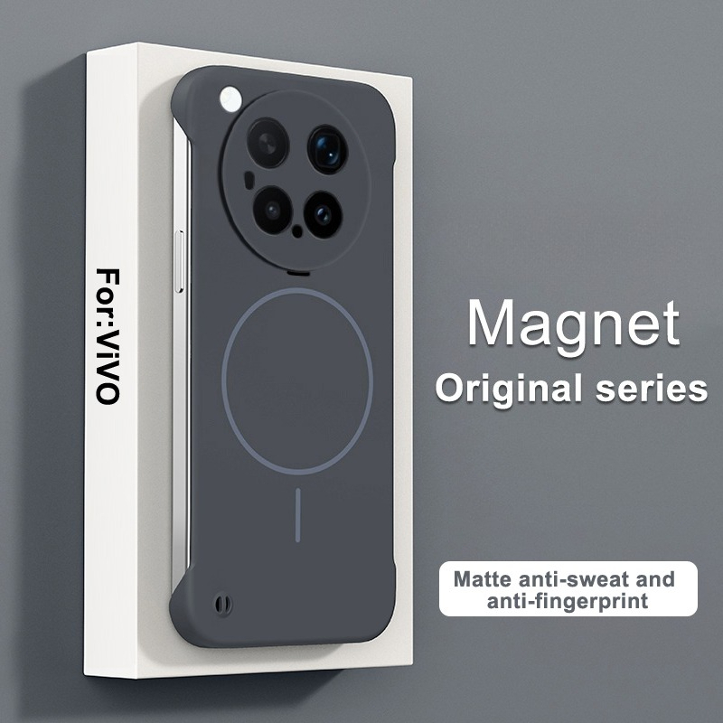 Ultra Thin Frameless Phone Cover - Ultra Thin Frameless Magnetic Case For
