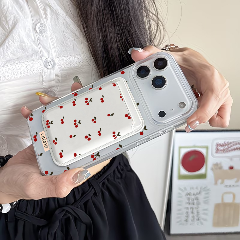 For Magsafe Wallet Magnetic Ca - Leather Wallet Card Holder Phone Cover review and price