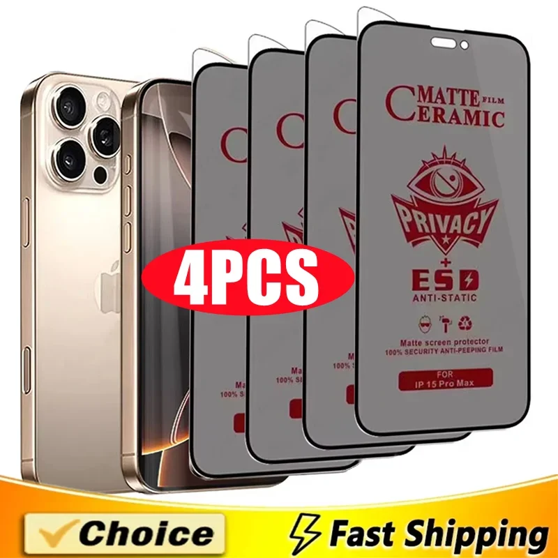 4Pcs Matte Ceramic Privacy Scr - Matte Anti Glare Screen Protector review and price
