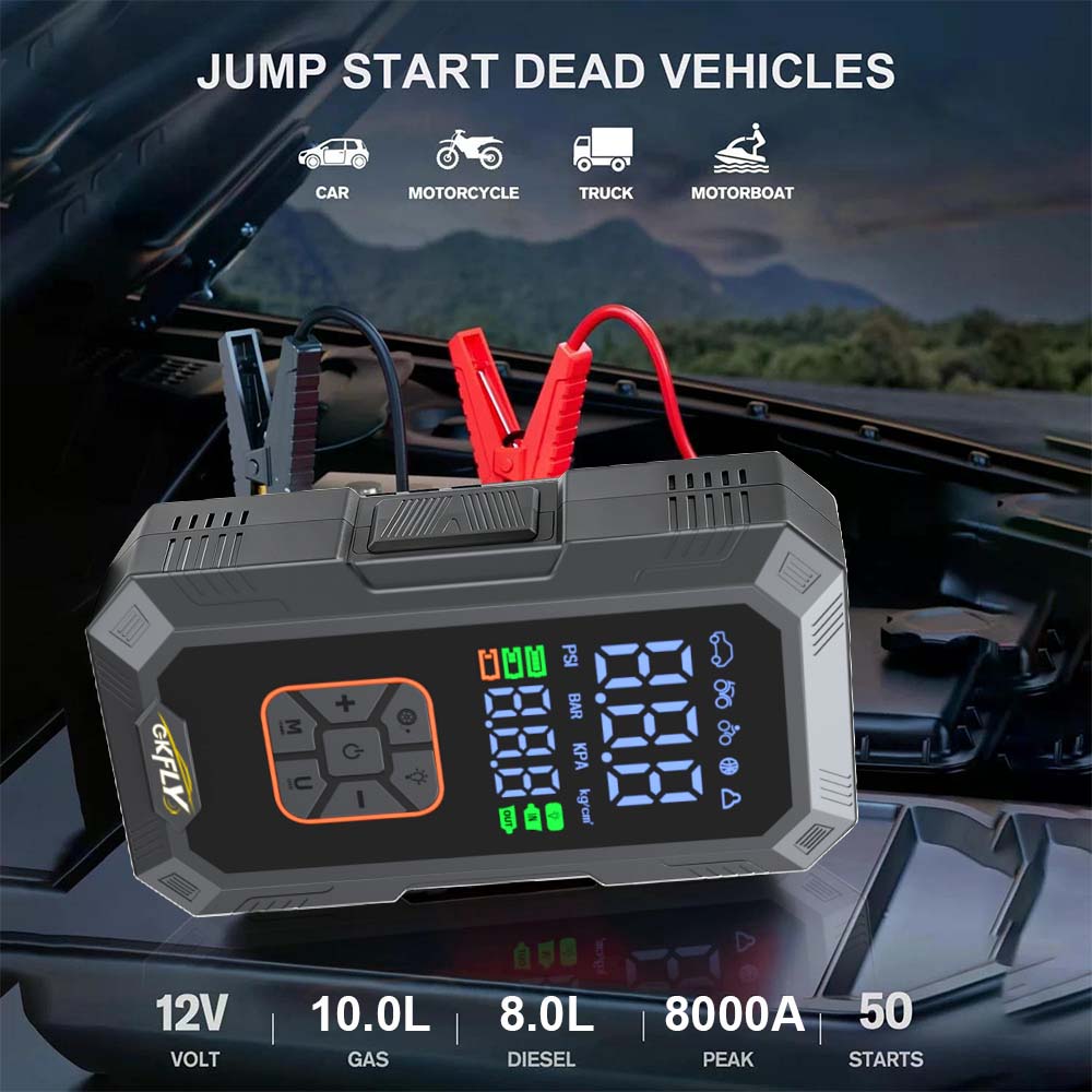 4 IN 1 Car Jump Starter 8000A  - Power Banks review and price