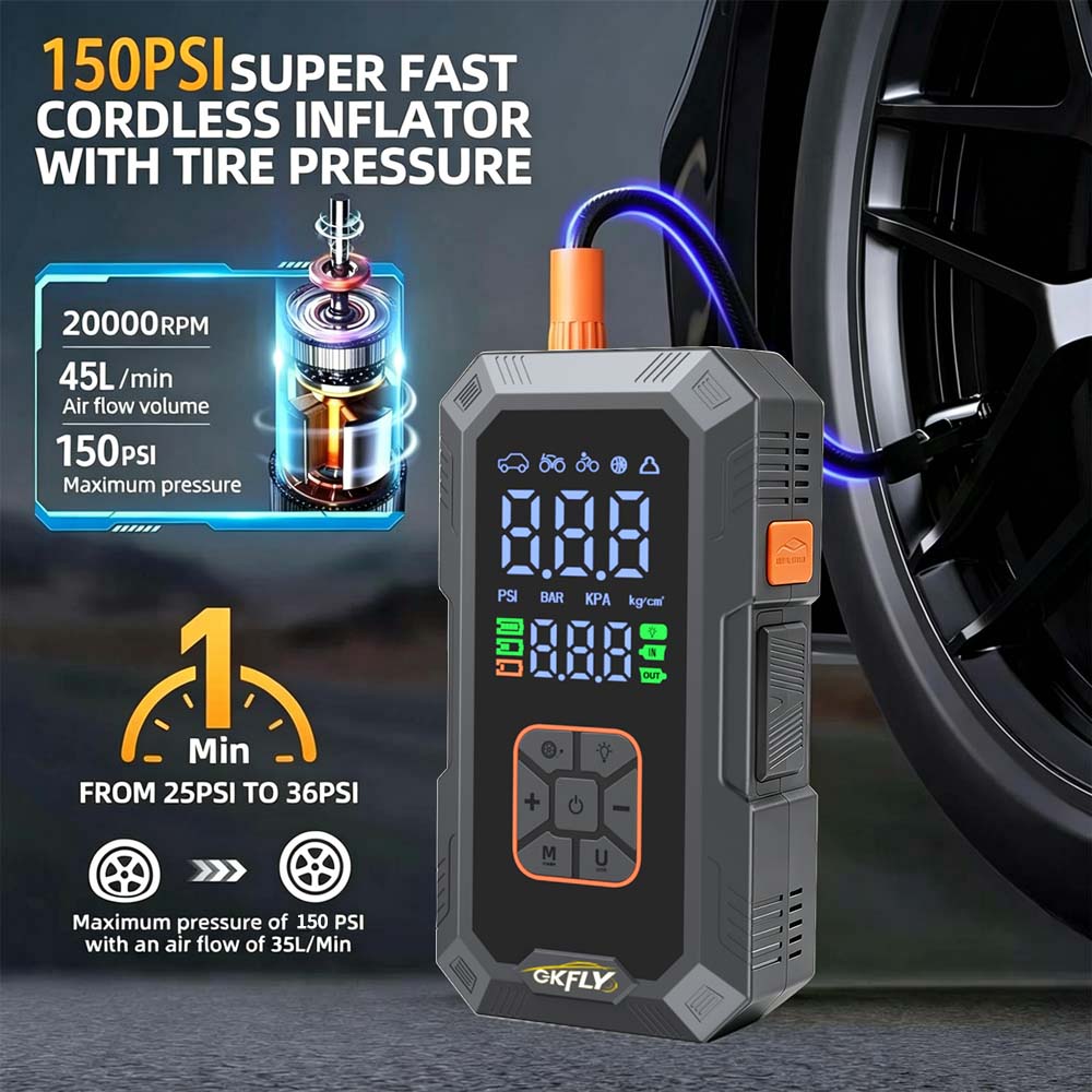 4 IN 1 Car Jump Starter 8000A  - Power Banks review and price