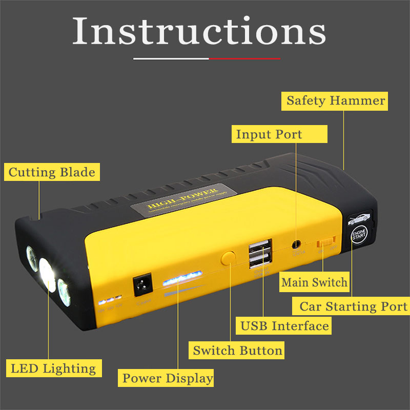 Portable 12V Car Jump Starter  - Power Banks review and price