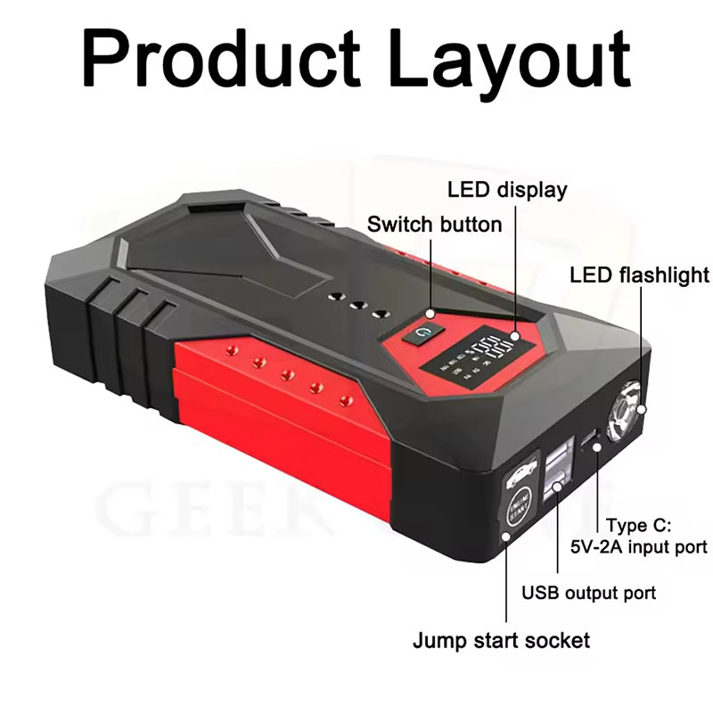 Portable Car Jump Starter, 12V - Power Banks review and price