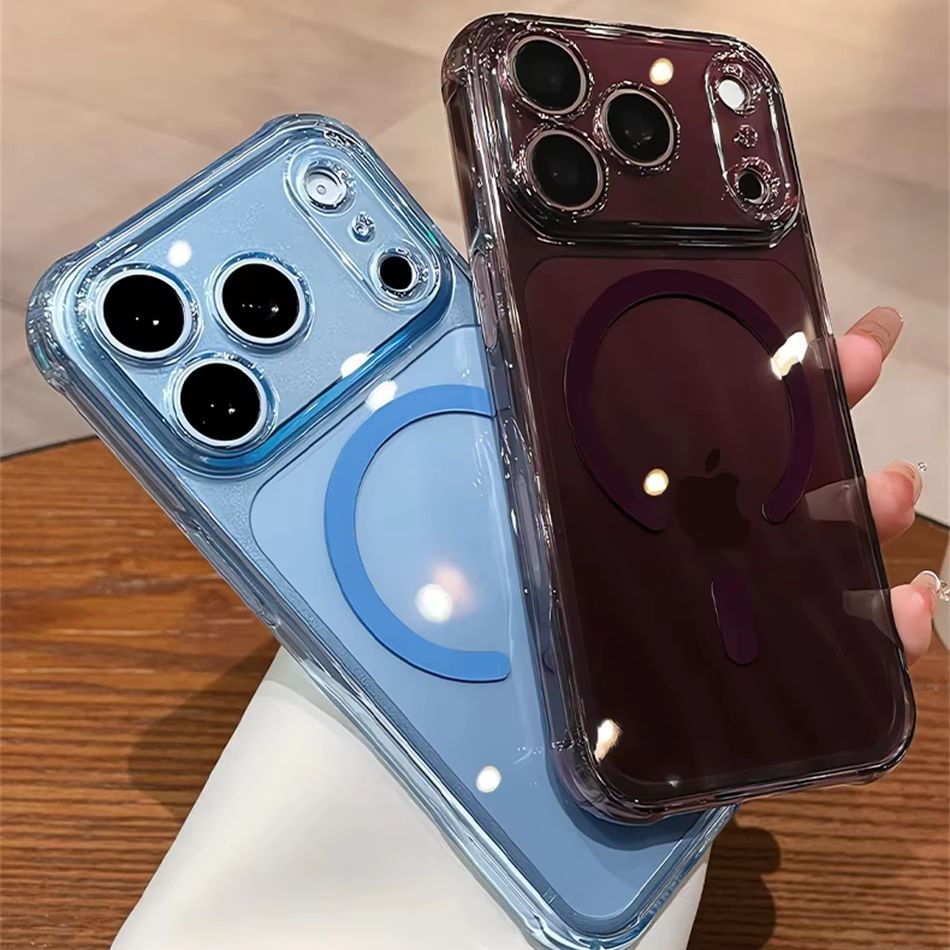Luxury Burgundy Color Clear Sh - Clear Shockproof Bumper Case review and price