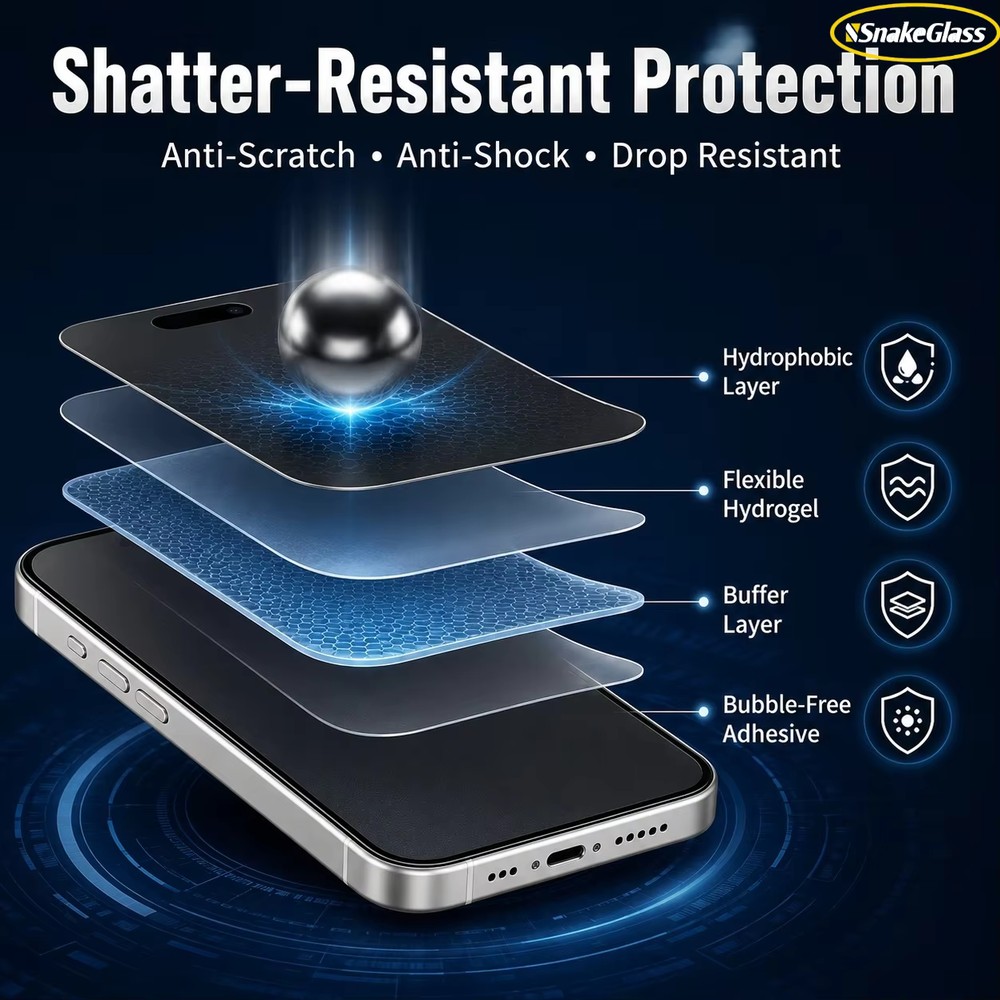 3PCS Matte Privacy Hydrogel Fi - Matte Anti Glare Screen Protector review and price