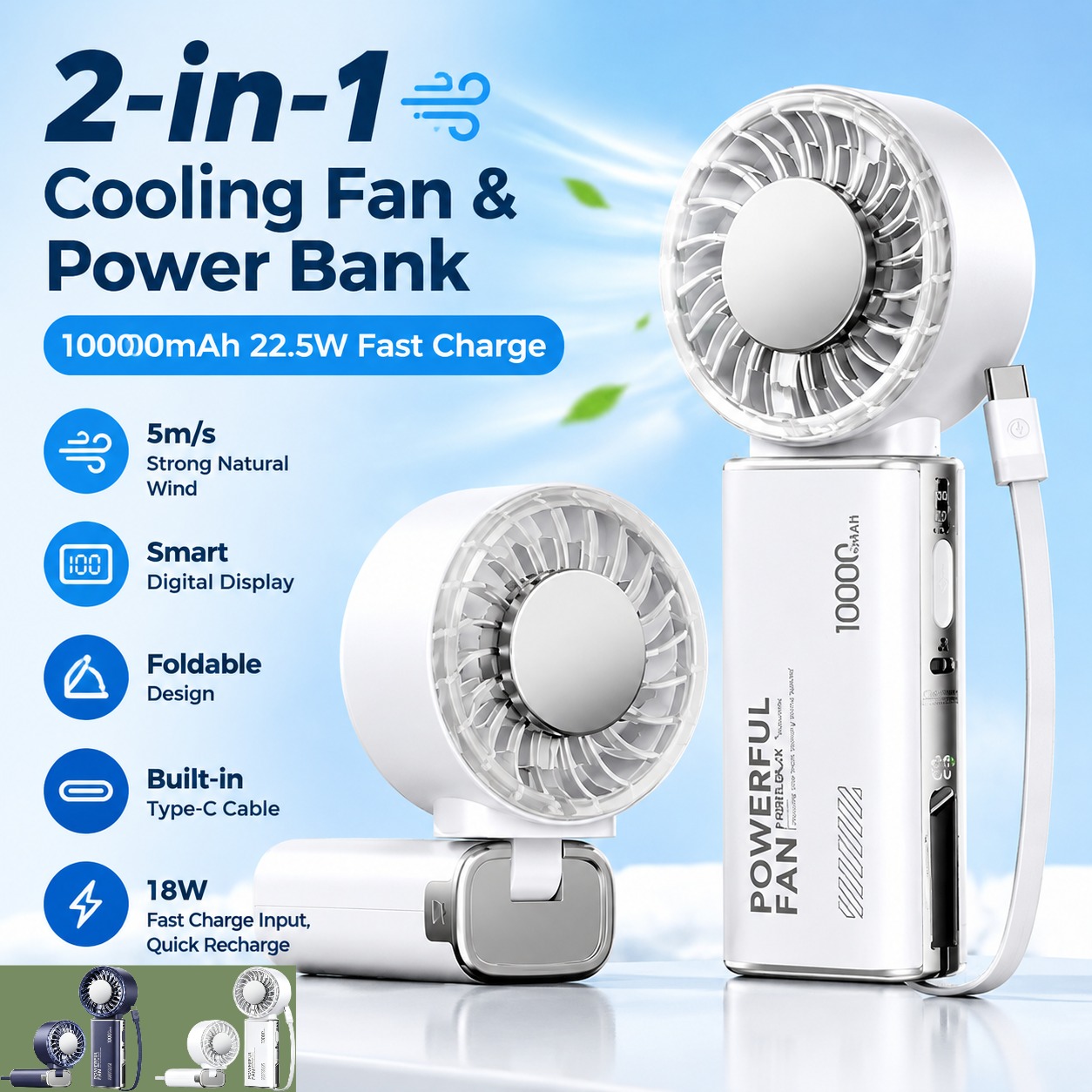 REMAX Handheld Fan Power Bank  - Power Banks review and price
