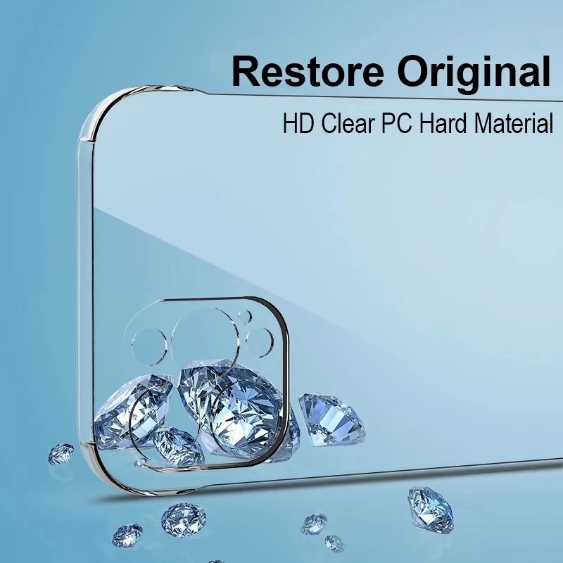 Clear Frameless Hard PC Case f - Clear Shockproof Bumper Case review and price