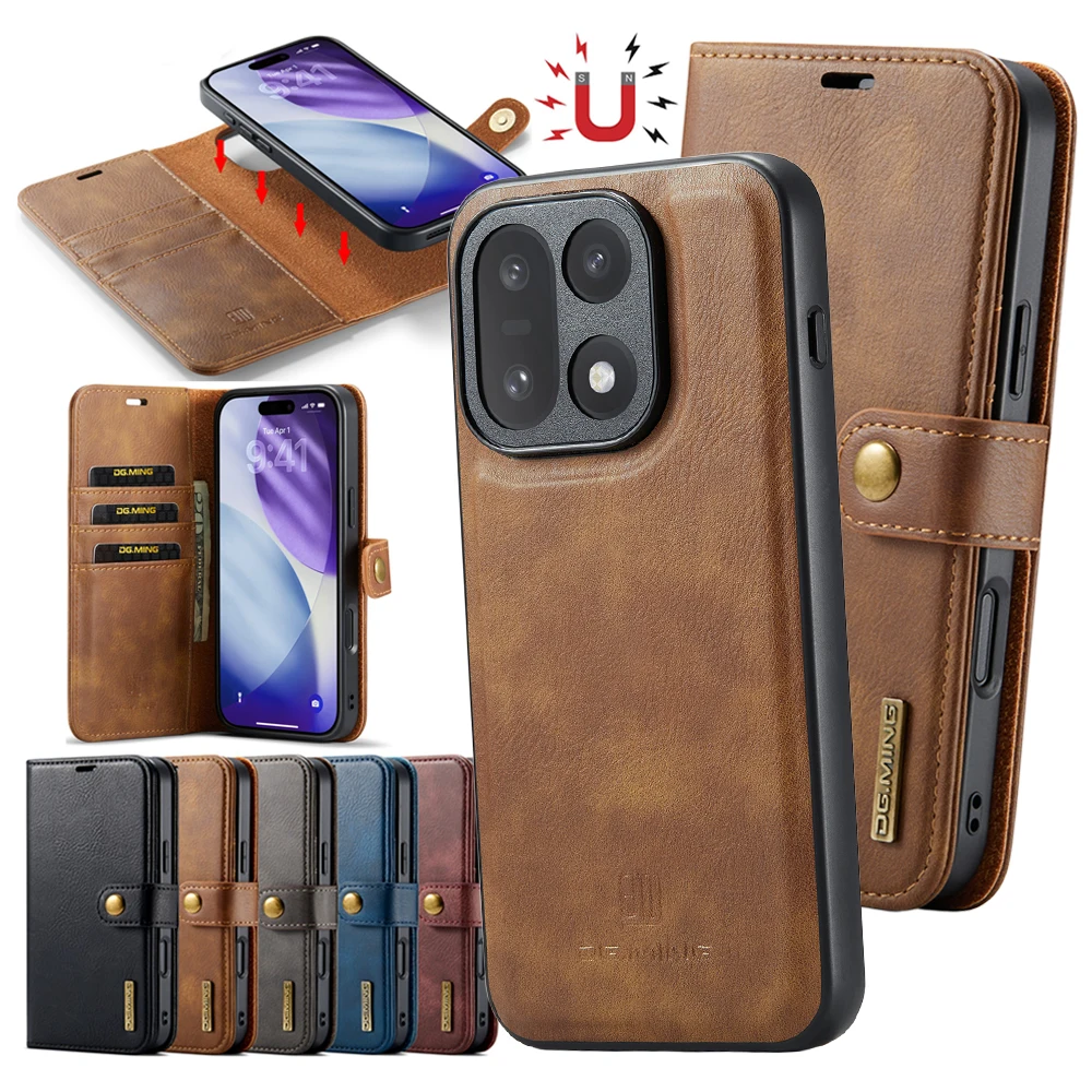 2 in 1 Magnetic Flip Leather C - Leather Wallet Card Holder Phone Cover review and price