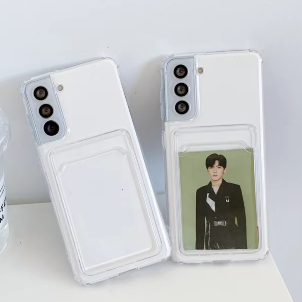 Clear Silicone Card Slot Holde - Clear Shockproof Bumper Case review and price