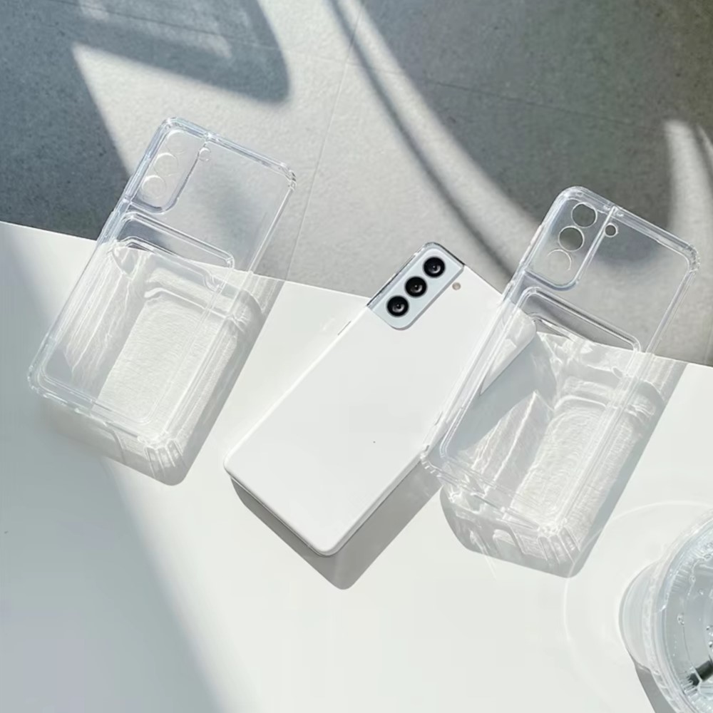 Clear Silicone Card Slot Holde - Clear Shockproof Bumper Case review and price
